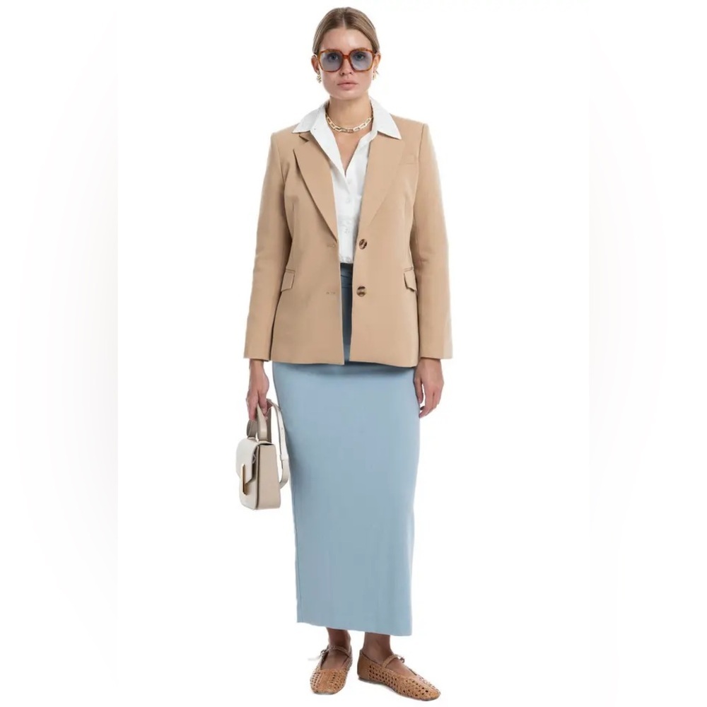 Sovere Volition Maxi Skirt Dawn Blue Size Small NWT Work Causal - Picture 4 of 10